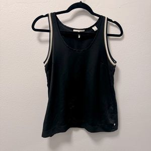 Scotch & soda black sporty tank top with striped size xs
